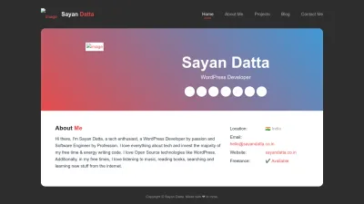 Screenshot of Sayandatta.co.in