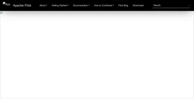 Screenshot of Flink.apache.org