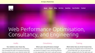 Screenshot of Csswizardry.com