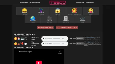 Screenshot preview of freepd.com