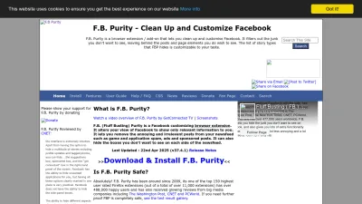 Screenshot of Fbpurity.com