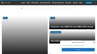 Screenshot of Provideocoalition.com