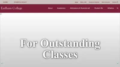 Screenshot of Earlham.edu