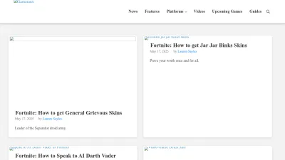 Screenshot of Gameranx.com