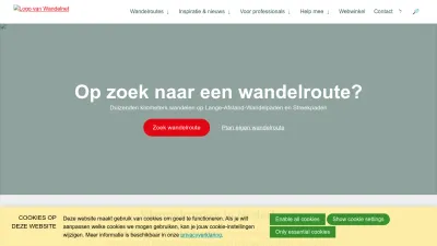 Screenshot of Wandelnet.nl