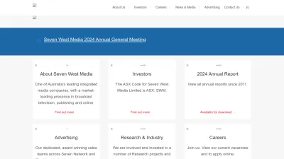Screenshot of Sevenwestmedia.com.au