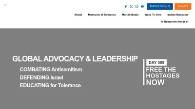 Screenshot of Wiesenthal.com