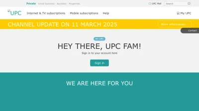 Screenshot of Upc.ch