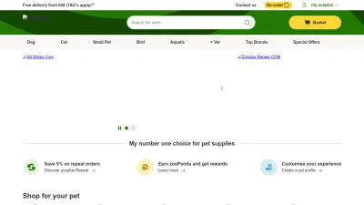 Screenshot of Zooplus.com