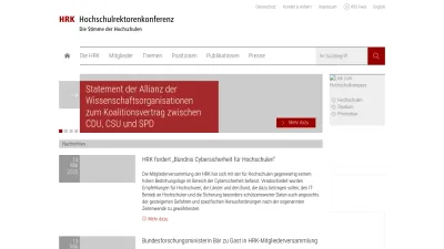 Screenshot of Hrk.de