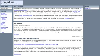 Screenshot preview of virtualdub.org