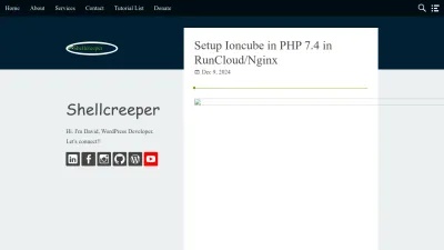 Screenshot of Shellcreeper.com