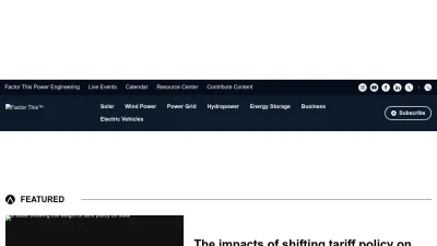 Screenshot of Renewableenergyworld.com