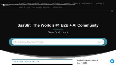 Screenshot of Saastr.com