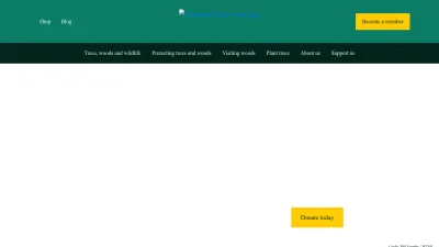 Screenshot of Woodlandtrust.org.uk
