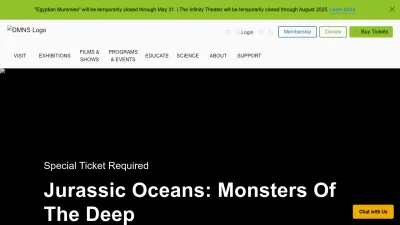 Screenshot of Dmns.org