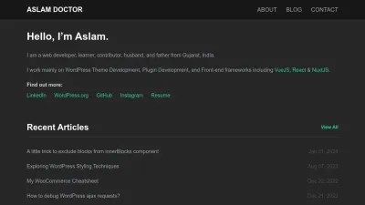 Screenshot preview of aslamdoctor.com