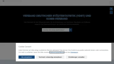 Screenshot of Staedtestatistik.de