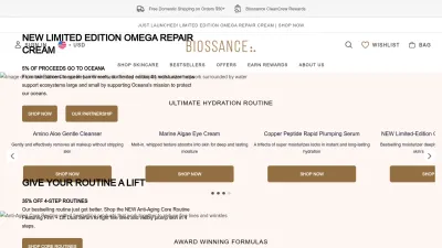 Screenshot of Biossance.com
