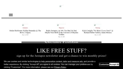 Screenshot preview of juxtapoz.com