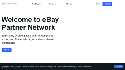 Screenshot of Partnernetwork.ebay.com