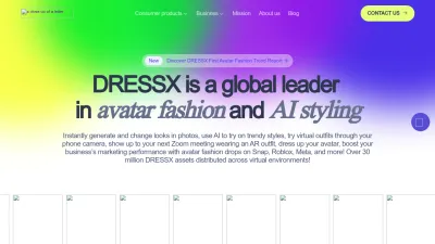 Screenshot of Dressx.com