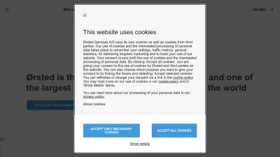 Screenshot preview of orsted.com