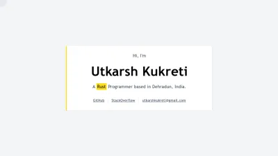 Screenshot of Utkar.sh