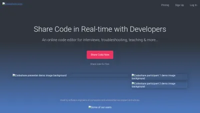 Screenshot of Codeshare.io