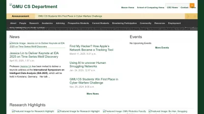 Screenshot of Cs.gmu.edu