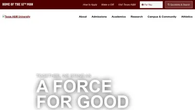 Screenshot of Tamu.edu
