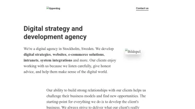 Screenshot preview of upperdog.com