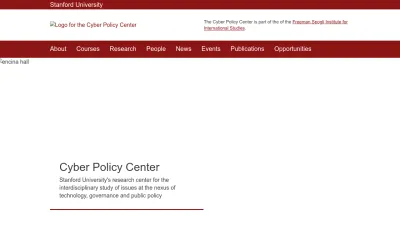 Screenshot of Cyber.fsi.stanford.edu