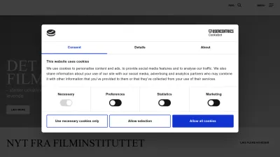 Screenshot of Dfi.dk