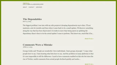 Screenshot of Snook.ca