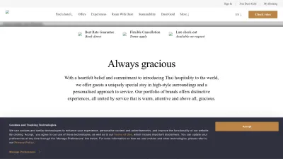 Screenshot of Dusit.com