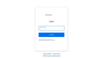 Screenshot of Console.twilio.com