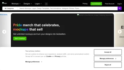 Screenshot of Placeit.net
