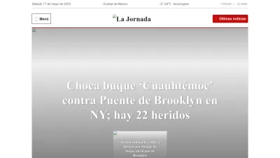 Screenshot of Jornada.com.mx