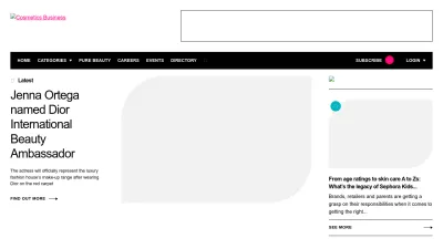 Screenshot of Cosmeticsbusiness.com