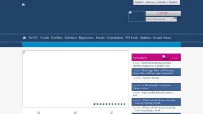 Screenshot of Fci.be
