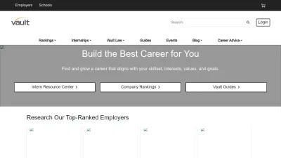 Screenshot of Vault.com