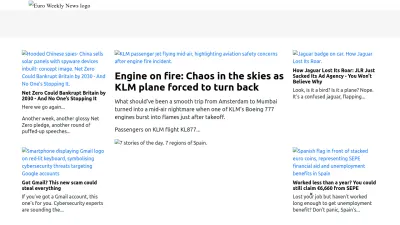 Screenshot of Euroweeklynews.com