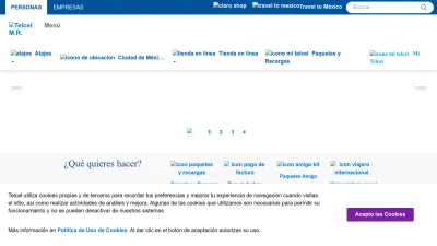 Screenshot of Telcel.com