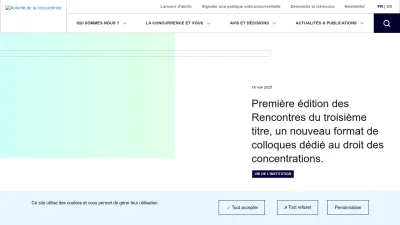 Screenshot of Autoritedelaconcurrence.fr
