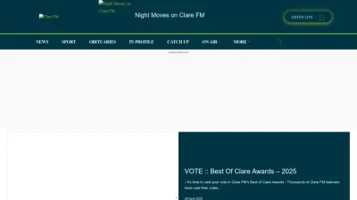 Screenshot of Clare.fm