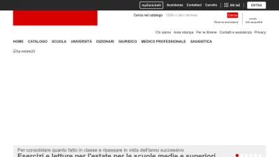 Screenshot of Zanichelli.it