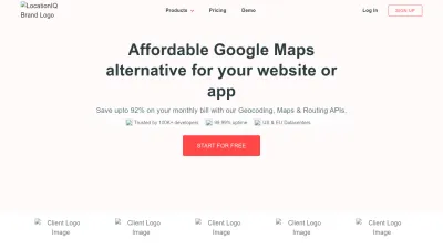 Screenshot of Locationiq.com