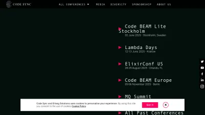 Screenshot of Codesync.global