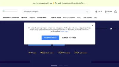 Screenshot of Amasty.com